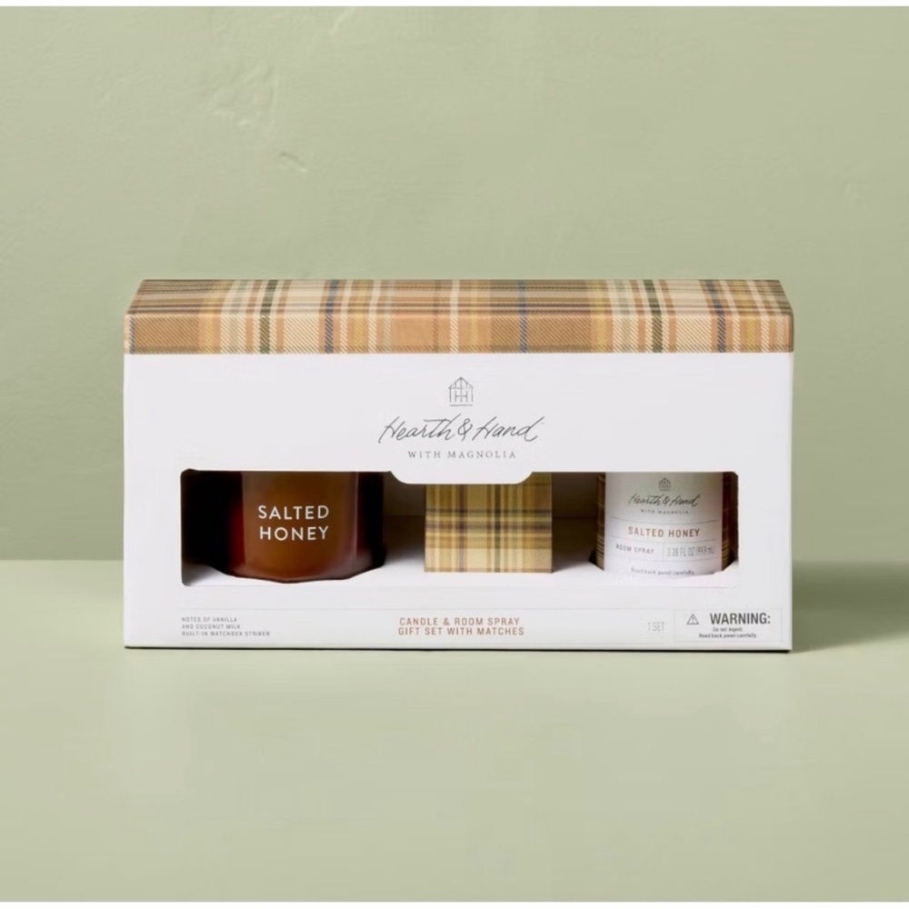 3pc Salted Honey Candle Gift Set - Hearth & Hand Magnolia, Target 2025